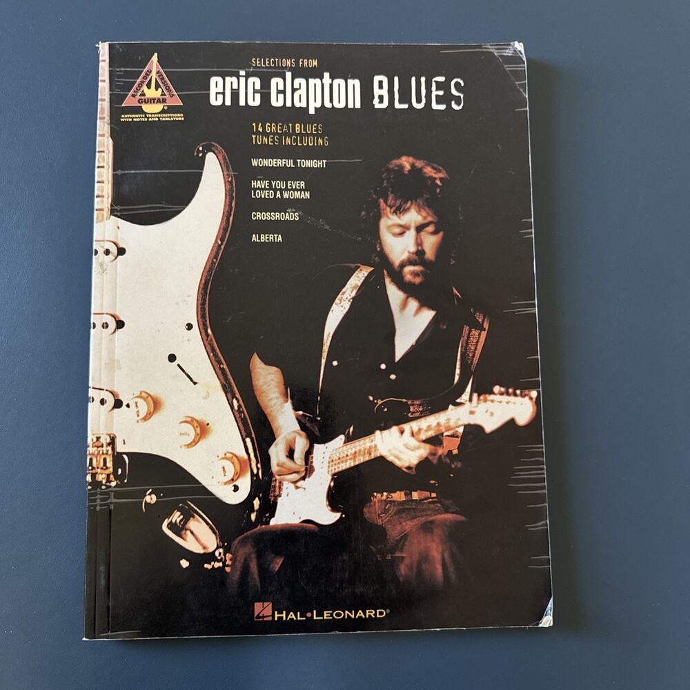Selections Eric Clapton Blues Song Book Paperback Hal Leonard